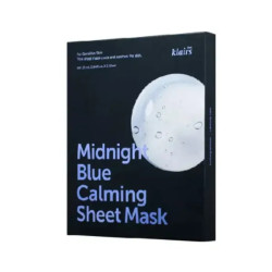 Тканинна маска для обличчя заспокійлива, Dear, Klairs Midnight Blue Calming Mask, упаковка 5 шт