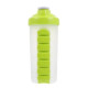 Пляшка для води з таблетницею, Portable Pill Box Cup Plastic Pill Box Water Bottle, MEMOSAN, зелена, 700 мл