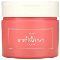 Пэды для обезвоженной кожи лица, восстанавливающие, с экстрактом свеклы, I'm From Beet Refresh Pad, 60 шт, 260 мл