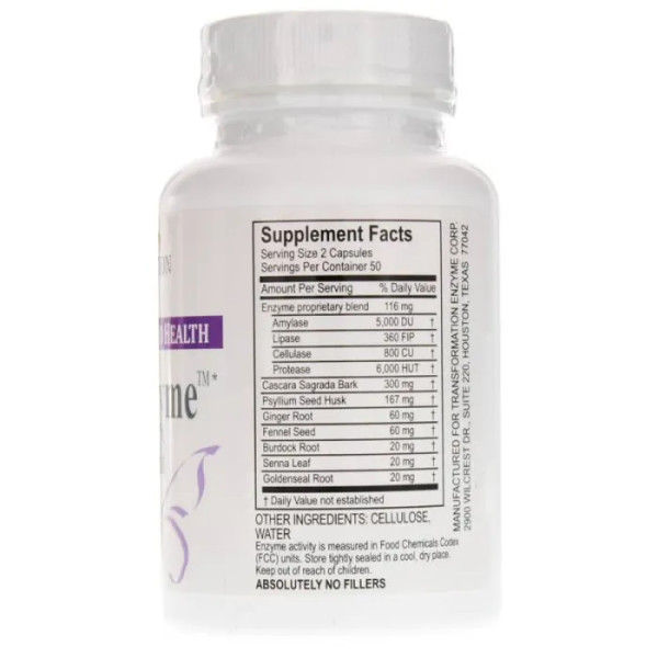 Засіб від запорів, ReleaseZyme, Transformation Enzymes, суміш ферментів з протеазою та натуральними травами для підтримки травлення та розщеплення білків,100 капсул