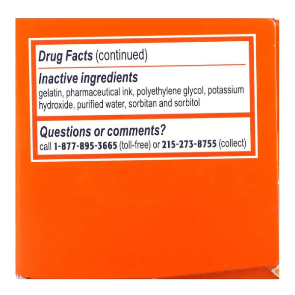 Ібупрофен від мігрені, Migraine Ibuprofen Capsules, Motrin, 200 мг, 80 капсул, наповнених рідиною