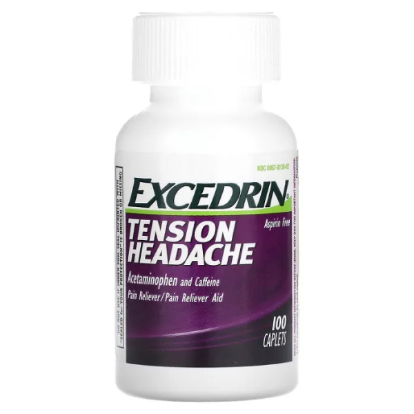 Знеболювальне, Tension Headache, Excedrin, 100 каплет
