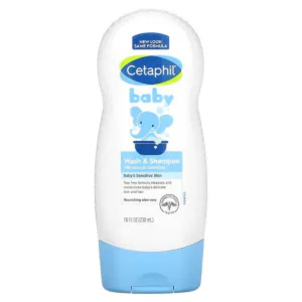 Дитячий шампунь і гель для душу, Wash & Shampoo, Cetaphil, 230 мл