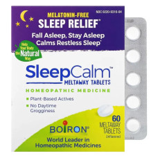 Таблетки для сну швидкорозчинні без ароматизаторів, Boiron SleepCalm MetaSleep Meltaway, 60 таблеток