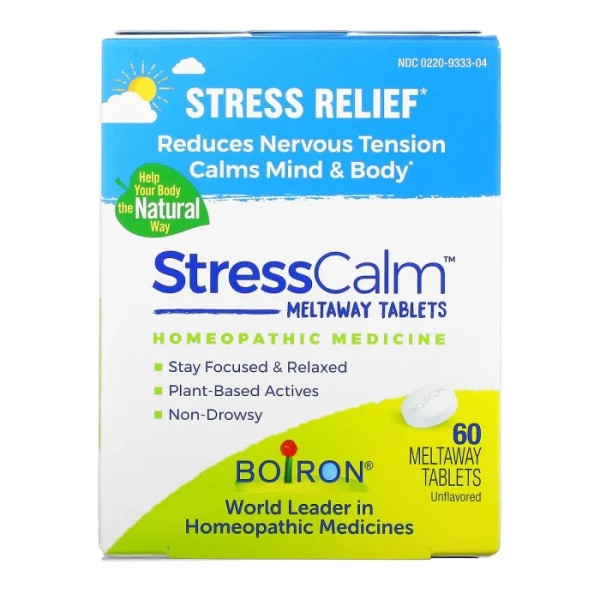 Стрес формула, Stress Calm Meltaway Tablets, Boiron, без смаку, 60 таблеток
