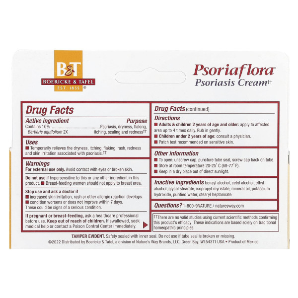 Крем від псоріазу, Psoriaflora®, Topical Cream, Boericke & Tafel, 28 г