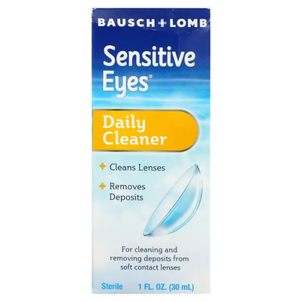 Засіб для очищення контактних лінз, Sensitive Eyes, Bausch + Lomb, 30 мл
