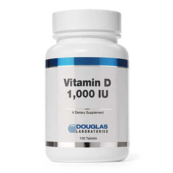 Вітамін D3, Vitamin D, Douglas Laboratories, 25 мкг (1000 МО), 100 таблеток