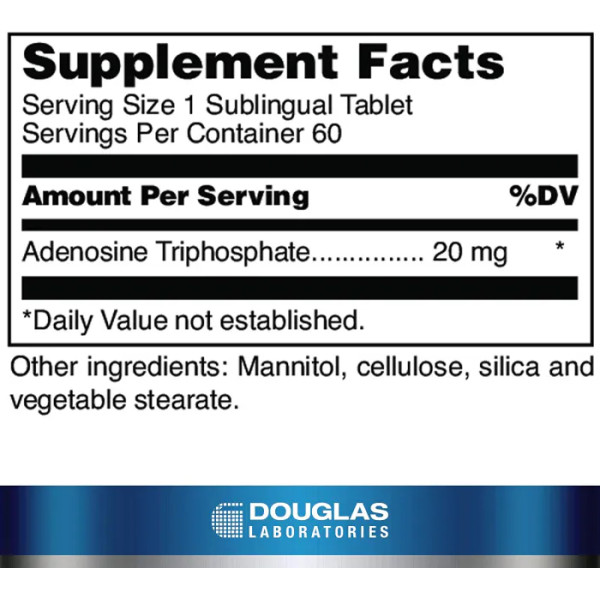 АТФ, ATP-20 (Sublingual), Douglas Laboratories, 60 таблеток