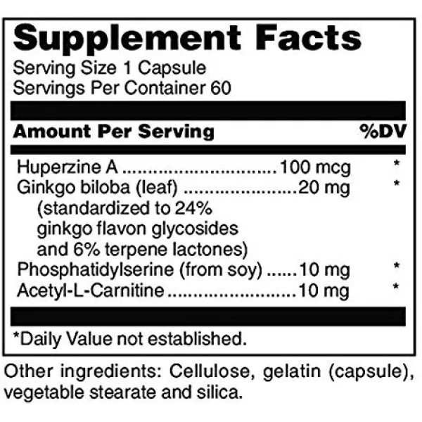 Підтримка розумової пильності, ясності і збереження пам'яті, Cogni-Flex, Douglas Laboratories, 60 капсул