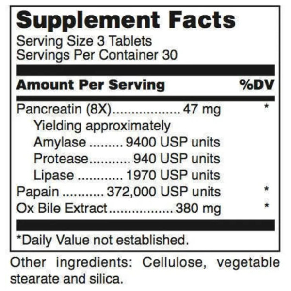 Пищеварительные ферменты, Bilex, Douglas Laboratories, экстракт бычьей желчи с панкреатином для поддержки переваривания жиров, 90 таблеток