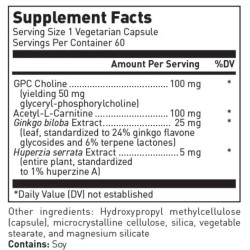 Підтримка мозку та пам'яті, Douglas Laboratories Brain Memory, 60 капсул