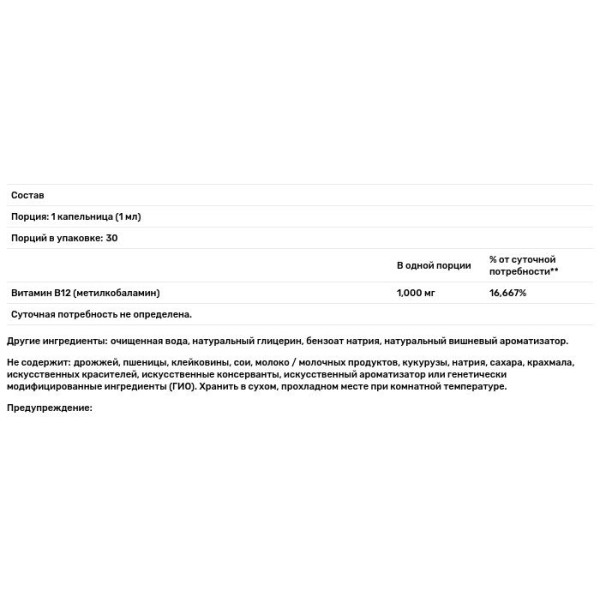 Вітамін В12 з Метилкобаламін, Vitamin B12, Douglas Laboratories, рідкий, 30 мл