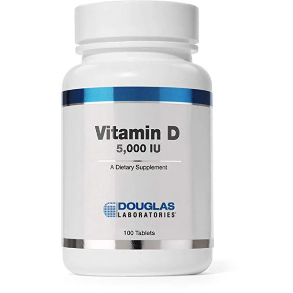 Доповнений вітамін D, Vitamin D (5,000 МО), Douglas Laboratories, 100 таблеток