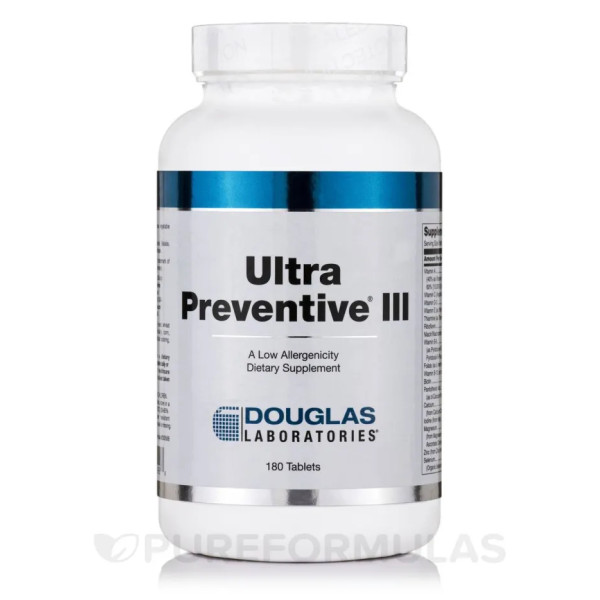 Комплексна формула з вітамінів, мінералів і мікроелементів, Ultra Preventive III, Douglas Laboratories, 180 таблеток