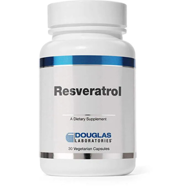 Ресвератрол, антиоксидантний підтримка, Resveratrol, Douglas Laboratories, 30 капсул