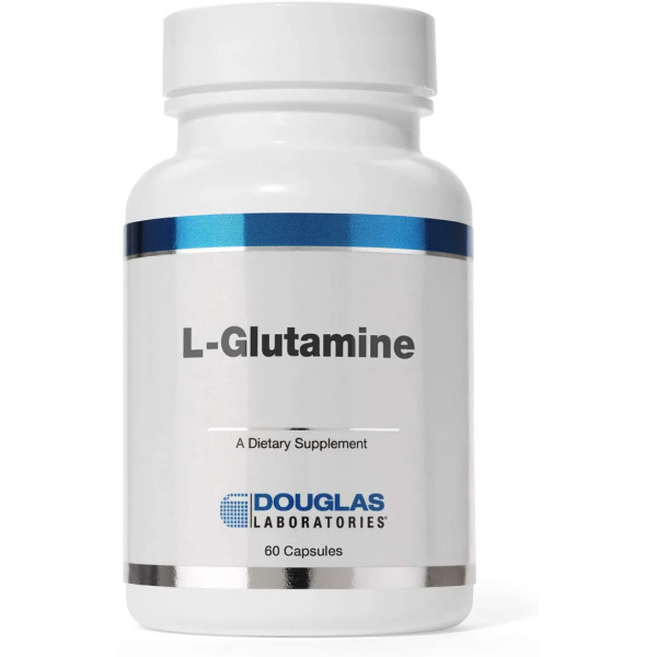 L-глутамін для підтримки ШКТ і імунної системи, L-Glutamine, Douglas Laboratories, 500 мг, 60 капсул