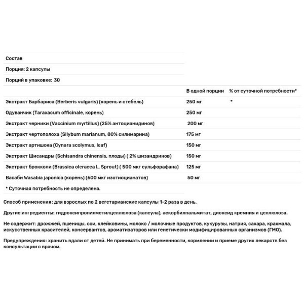 Детоксикація печінки, Ultra Liver Support, Douglas Laboratories, 60 капсул