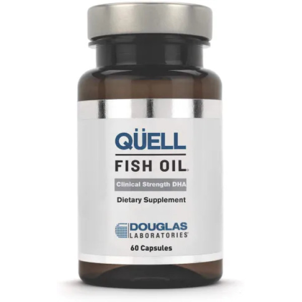 Підтримка серцево-судинного, когнітивного і загального здоров'я, Quell Fish Oil Clinical Strength DHA, Douglas Laboratories, 60 капсул