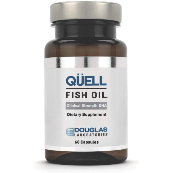 Підтримка серцево-судинного, когнітивного і загального здоров'я, Quell Fish Oil Clinical Strength DHA, Douglas Laboratories, 60 капсул