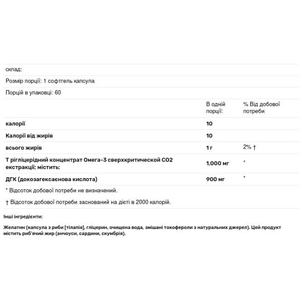 Підтримка серцево-судинного, когнітивного і загального здоров'я, Quell Fish Oil Clinical Strength DHA, Douglas Laboratories, 60 капсул