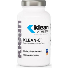 Витамин C для спортсменов, жевательные, вкус клубника апельсин, Klean Athlete Klean-C, 60 жевательных таблеток