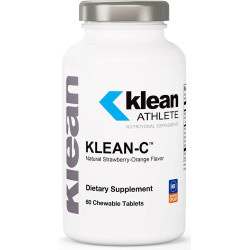 Витамин C для спортсменов, жевательные, вкус клубника апельсин, Klean Athlete Klean-C, 60 жевательных таблеток