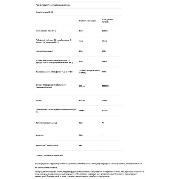 В-комплекс для спортсменів, Klean B-Complex, Klean Athlete, підтримка вироблення енергії, серцево-судинної функції та нормальних клітинних функцій, 60 вегетаріанських капсул