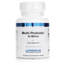Пробиотики 40 млрд КОЕ, кислотоустойчивые, Douglas Laboratories Multi-Probiotic, 60 вегетарианских капсул