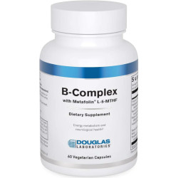 В-комплекс з Metafolin з фолатом, біотином та тіаміном, Douglas Laboratories B-Complex with Metafolin, 60 вегетаріанських капсул