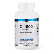 Вітамін C-1000 1000 мг, Douglas Laboratories Vitamin C-1000, для підтримки шкіри, кровоносних судин, сухожиль, суглобових хрящів і кісток, 100 капсул