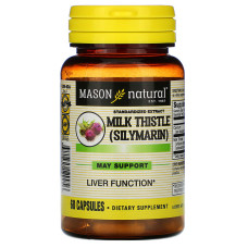 Розторопша 60 капсул, Mason Natural, рослинний комплекс