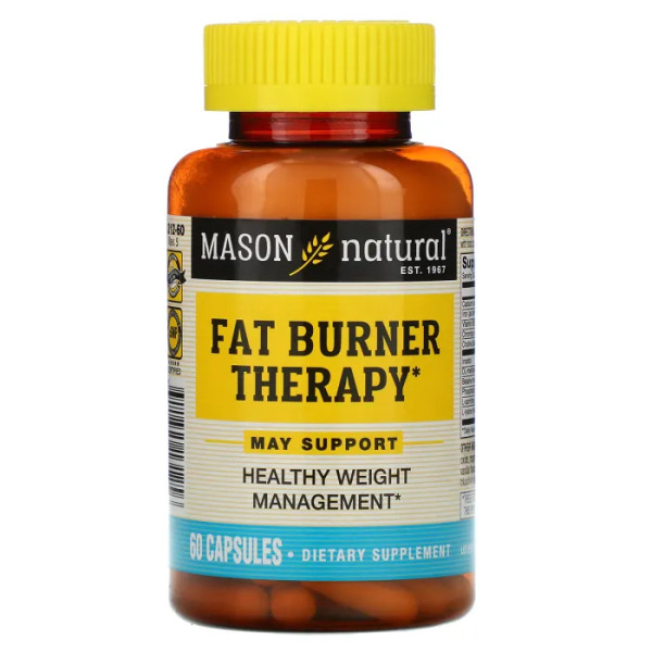 Жиросжигатель, Fat Burner Therapy, Mason Natural, 60 капсул