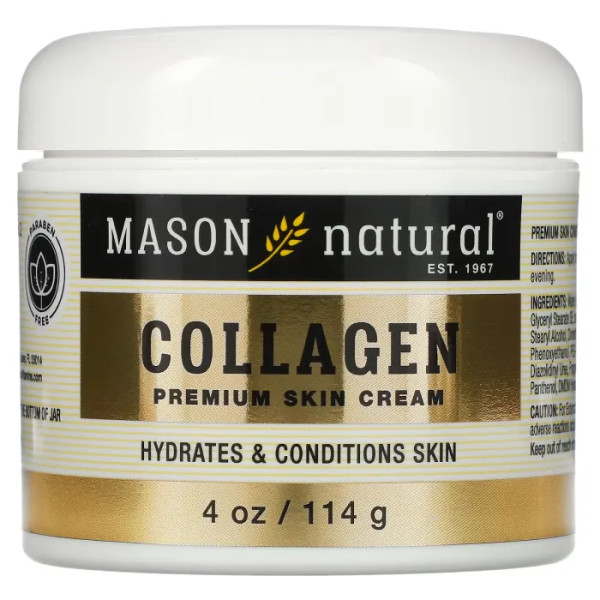 Антивіковий крем з колагеном (аромат груші), Collagen Cream, Mason Naturals, 114 г
