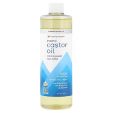 Касторова олія, Home Health Castor Oil, органічна, 473 мл