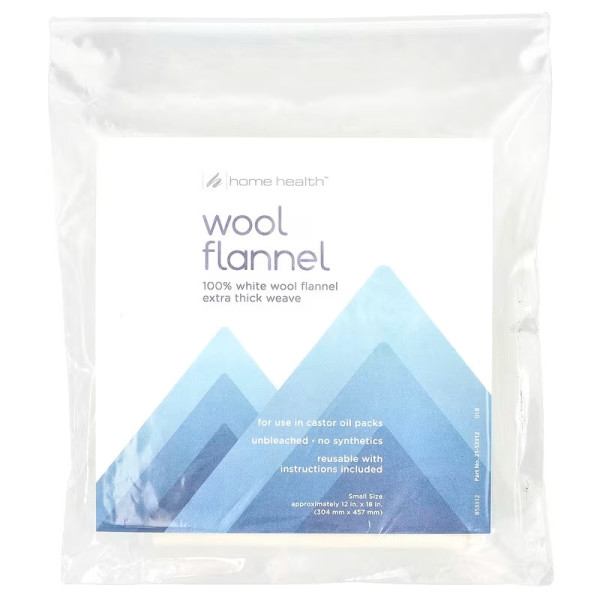Вовняна фланель в касторовій олії, маленький розмір, Home Health, 1 шт