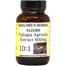 Фадогия агрестис 600 мг, Barlowe's Herbal Elixirs Fadogia Agrestis Extract, экстракт, 60 вегетарианских капсул
