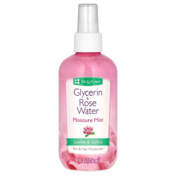 Спрей розовая вода с глицерином, De La Cruz Glycerin & Rose Water, 236 мл