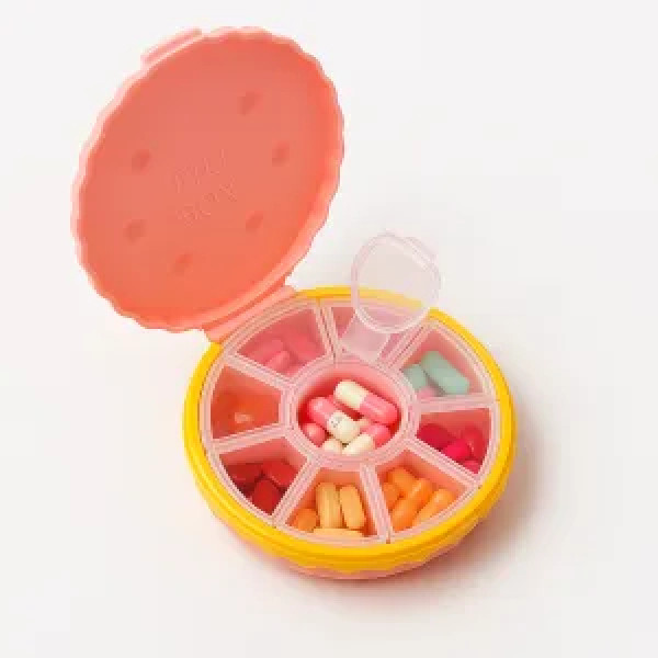 Органайзер для таблеток у формі печива, Cookie Shaped Pill Box, MEMOSAN, рожевий