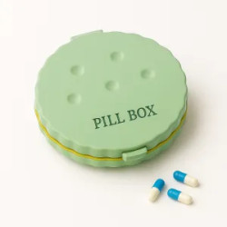 Органайзер для пігулок печиво, MEMOSAN Cookie Shaped Pill Box, зелений