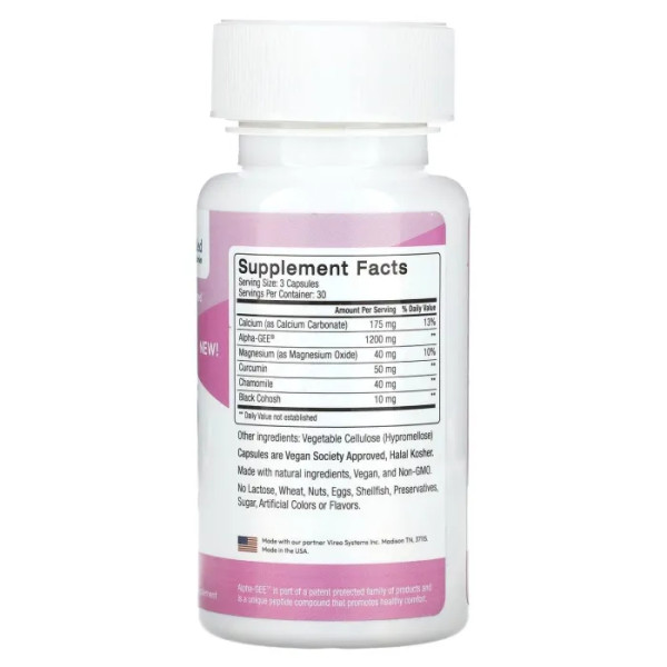 Підтримка менструального циклу, Holistic Menstrual Support, pH-D Feminine Health, 90 капсул