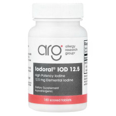 Йод, 12.5 мг, жувальні, Iodoral, Optimox, 180 таблеток