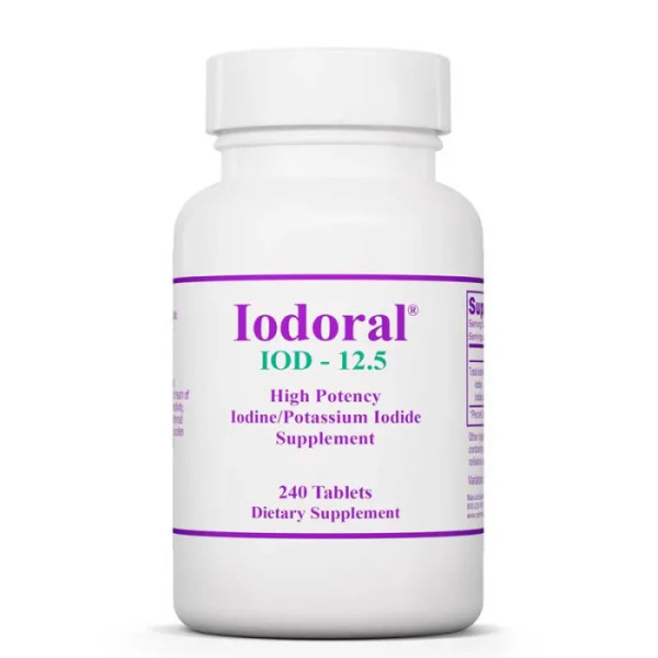 Йод, йодид калію, Iodoral, IOD-12.5, Optimox, 240 таблеток