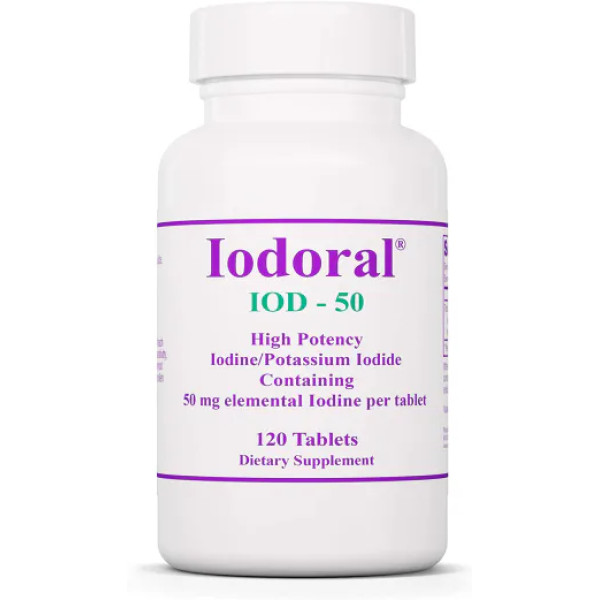 Йодорал, Iodoral, IOD-50, Optimox, 50 мг, 120 таблеток