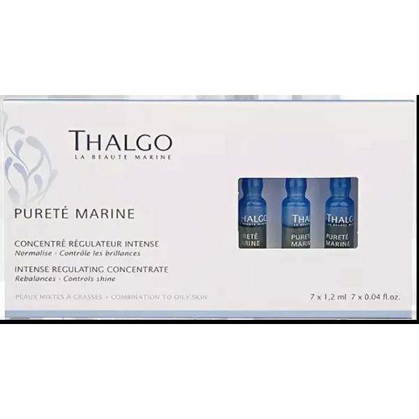 Концентрат для обличчя інтенсивний регулюючий, Intense Regulating Concentrate, THALGO, для жирної та комбінованої шкіри, 7*1.2 мл