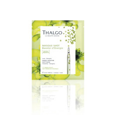 Тканинна маска для обличчя, енергетична, активна екоспіруліна, THALGO Energy Booster Shot Mask, 1 шт (20 мл)