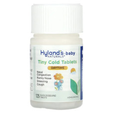 Засіб від застуди для дітей 6+ місяців, Hyland's Tiny Cold Tablets, 125 таблеток