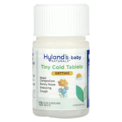 Средство от простуды для детей 6+ месяцев, Hyland's Tiny Cold Tablets, 125 таблеток