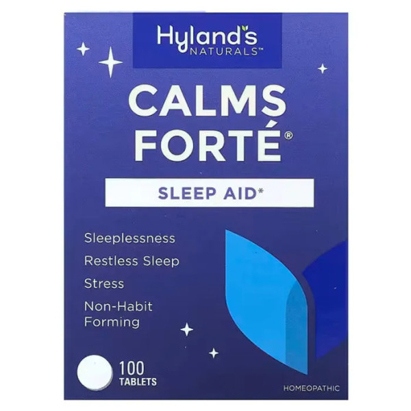 Здоровий сон та анти-стрес, Calms Forte, Hyland's Naturals, рослинна суміш, 100 таблеток