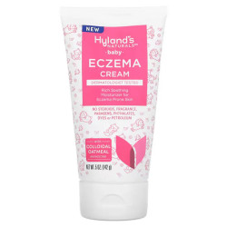 Крем від екземи дитячий, Baby Eczema Cream Hyland's Naturals, зволожуючий, 142 г